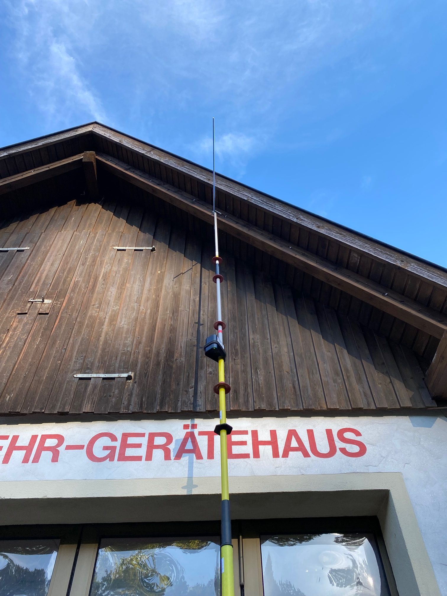 Bahnerdung Prüfstange Gerätehaus Oberfüllbach
